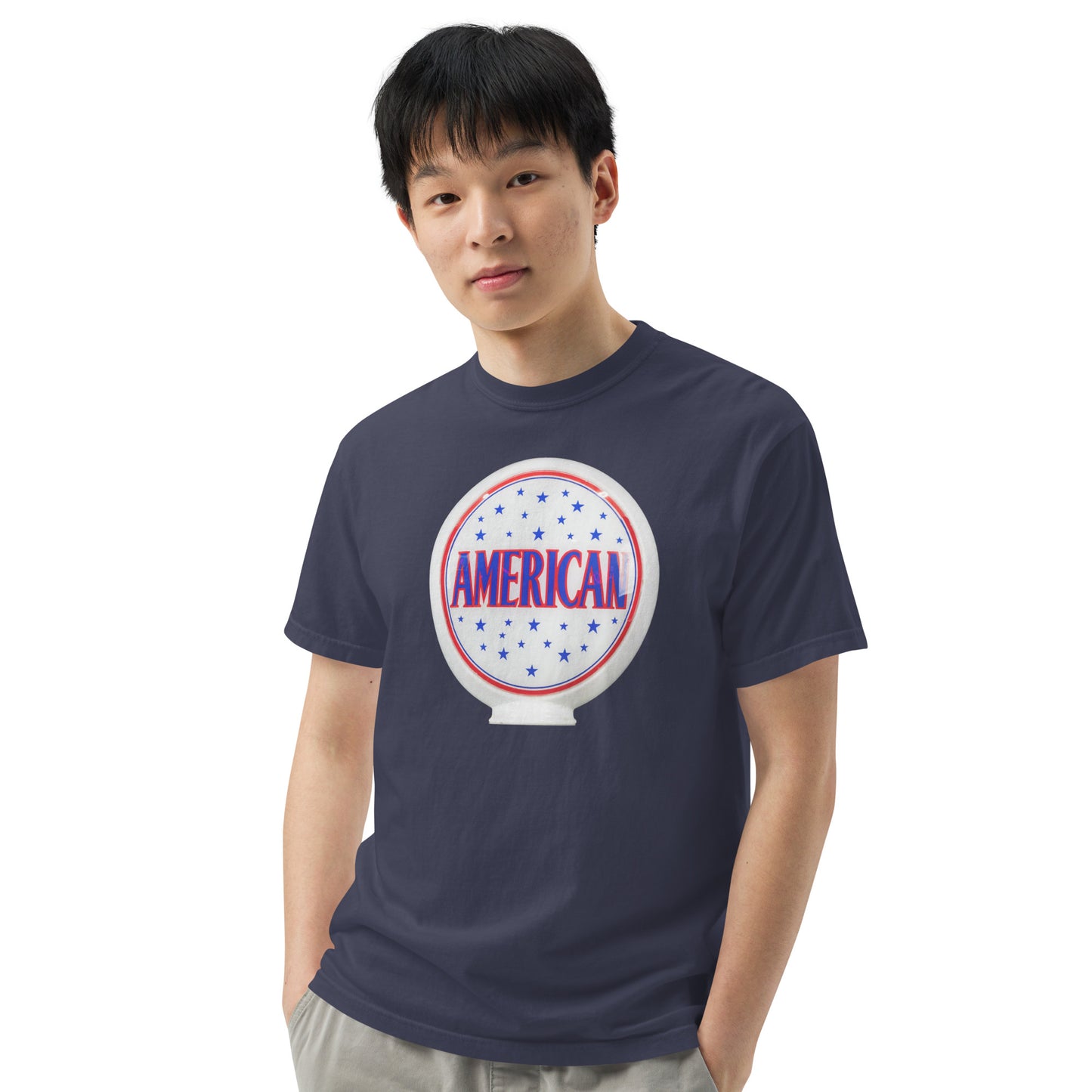 American Gas Globe Style Unisex Heavyweight T-Shirt