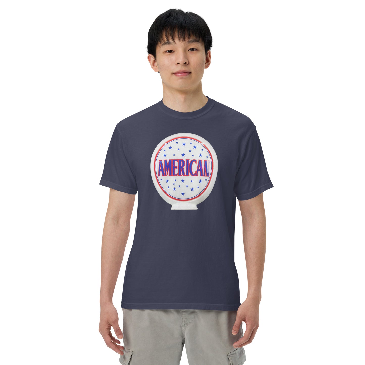 American Gas Globe Style Unisex Heavyweight T-Shirt