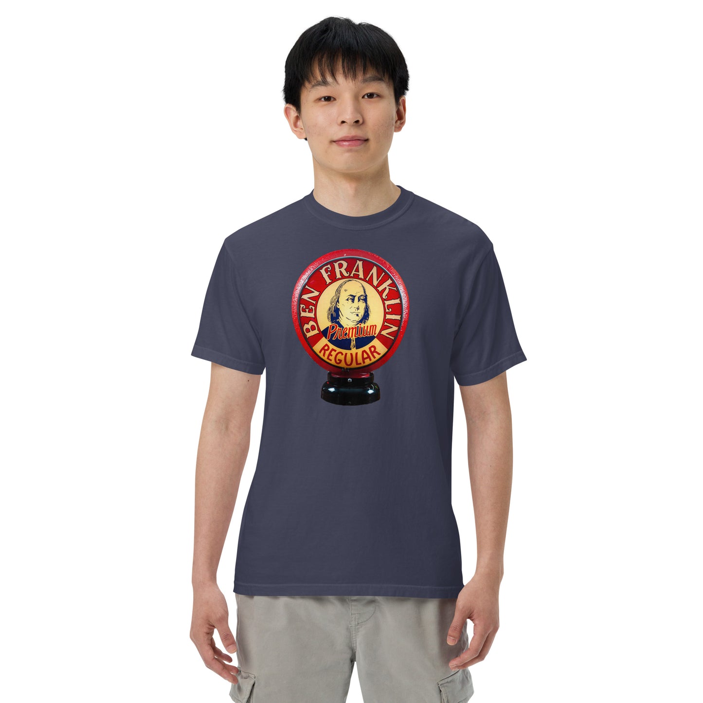 Ben Franklin Globe Style Unisex garment-dyed heavyweight t-shirt