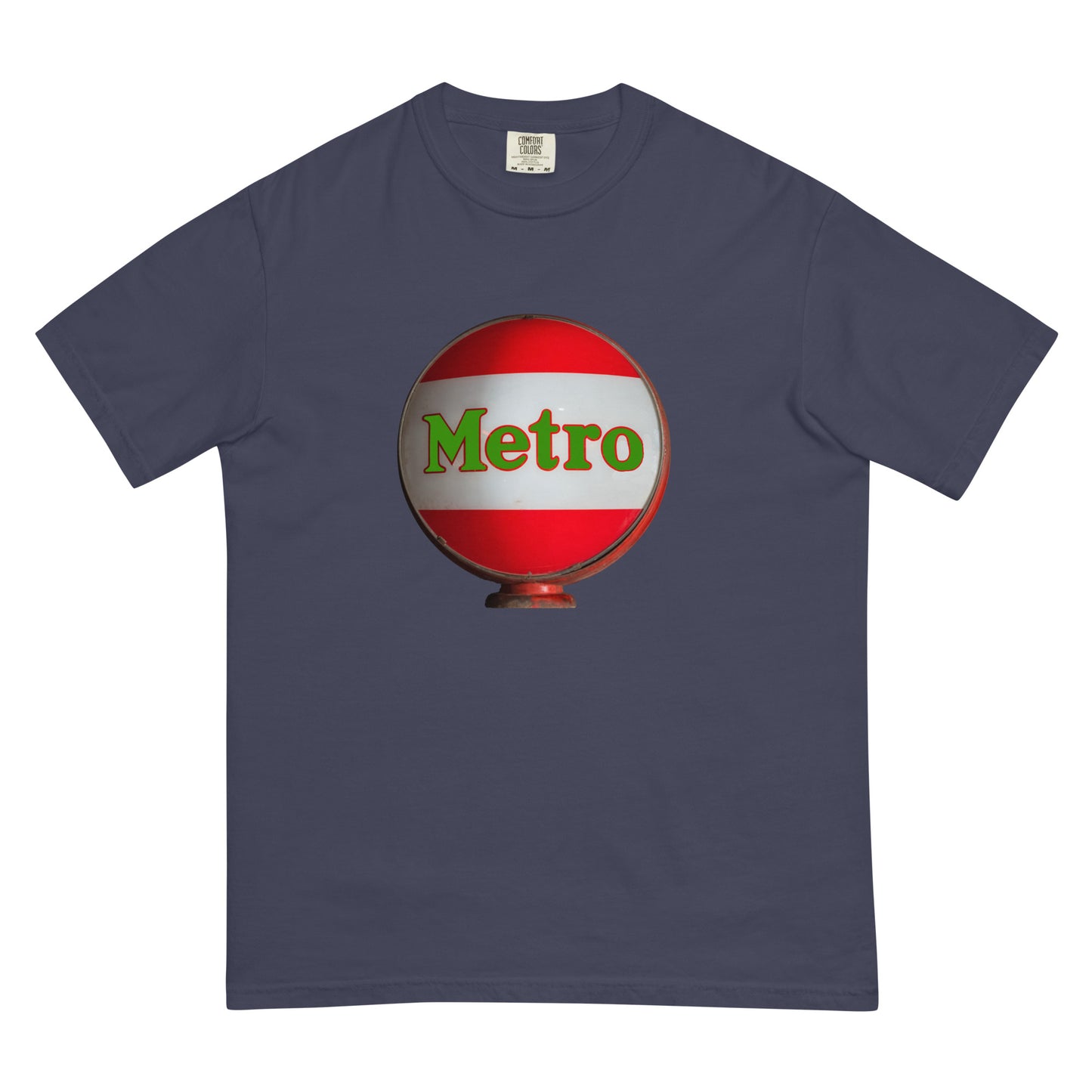 Retro Metro Globe Style Unisex garment-dyed heavyweight t-shirt