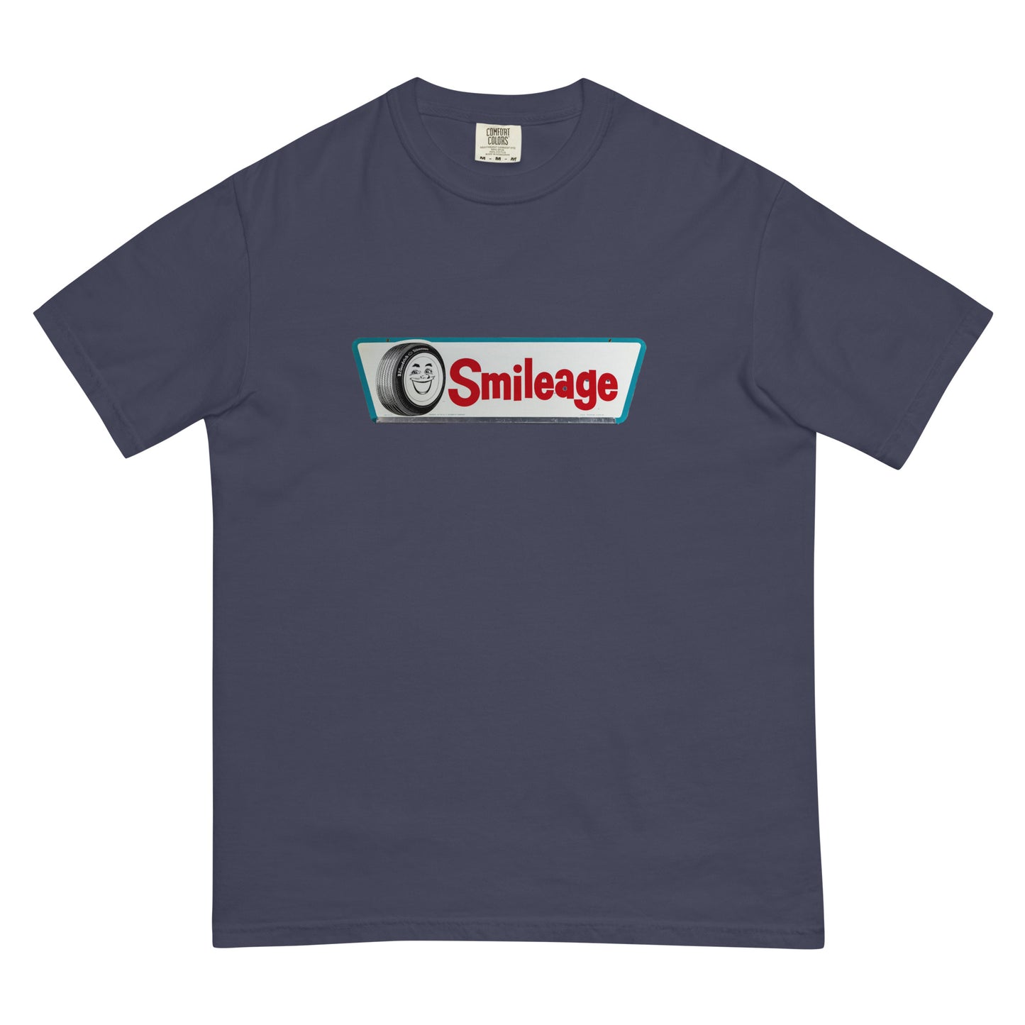 Retro Smileage Tire Sign Unisex garment-dyed heavyweight t-shirt