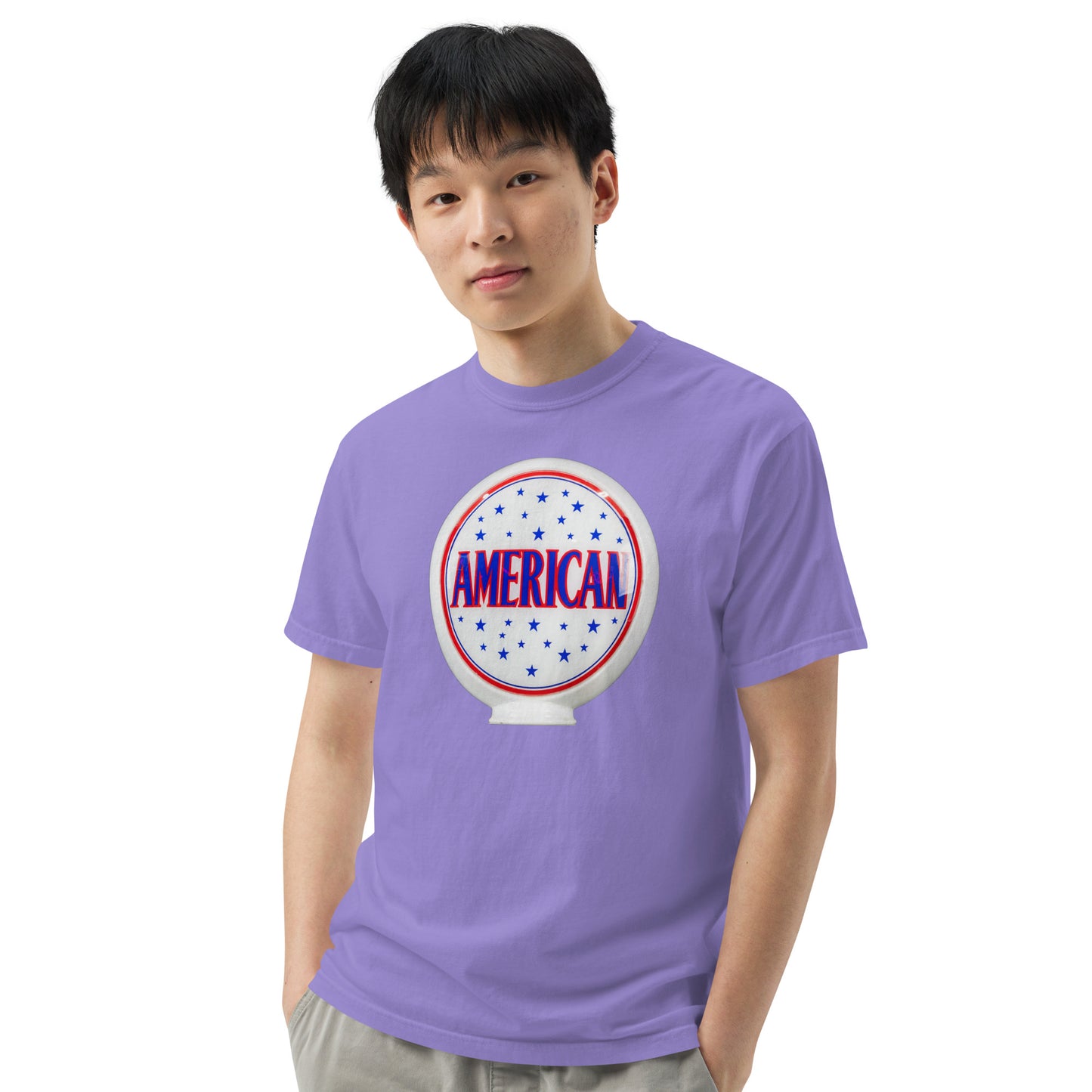 American Gas Globe Style Unisex Heavyweight T-Shirt