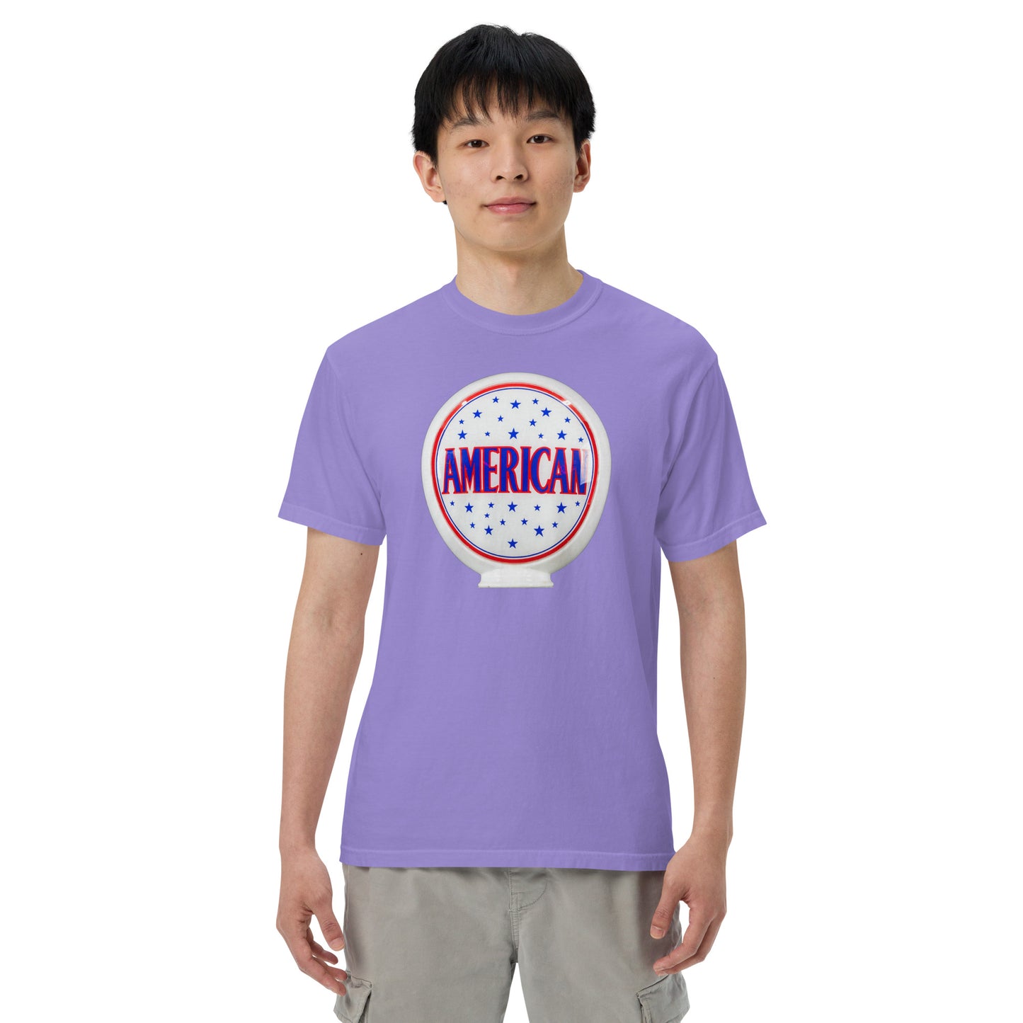 American Gas Globe Style Unisex Heavyweight T-Shirt