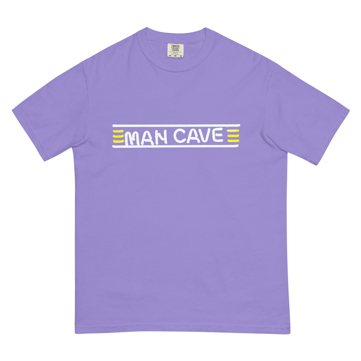 Man Cave Neon Style Unisex garment-dyed heavyweight t-shirt