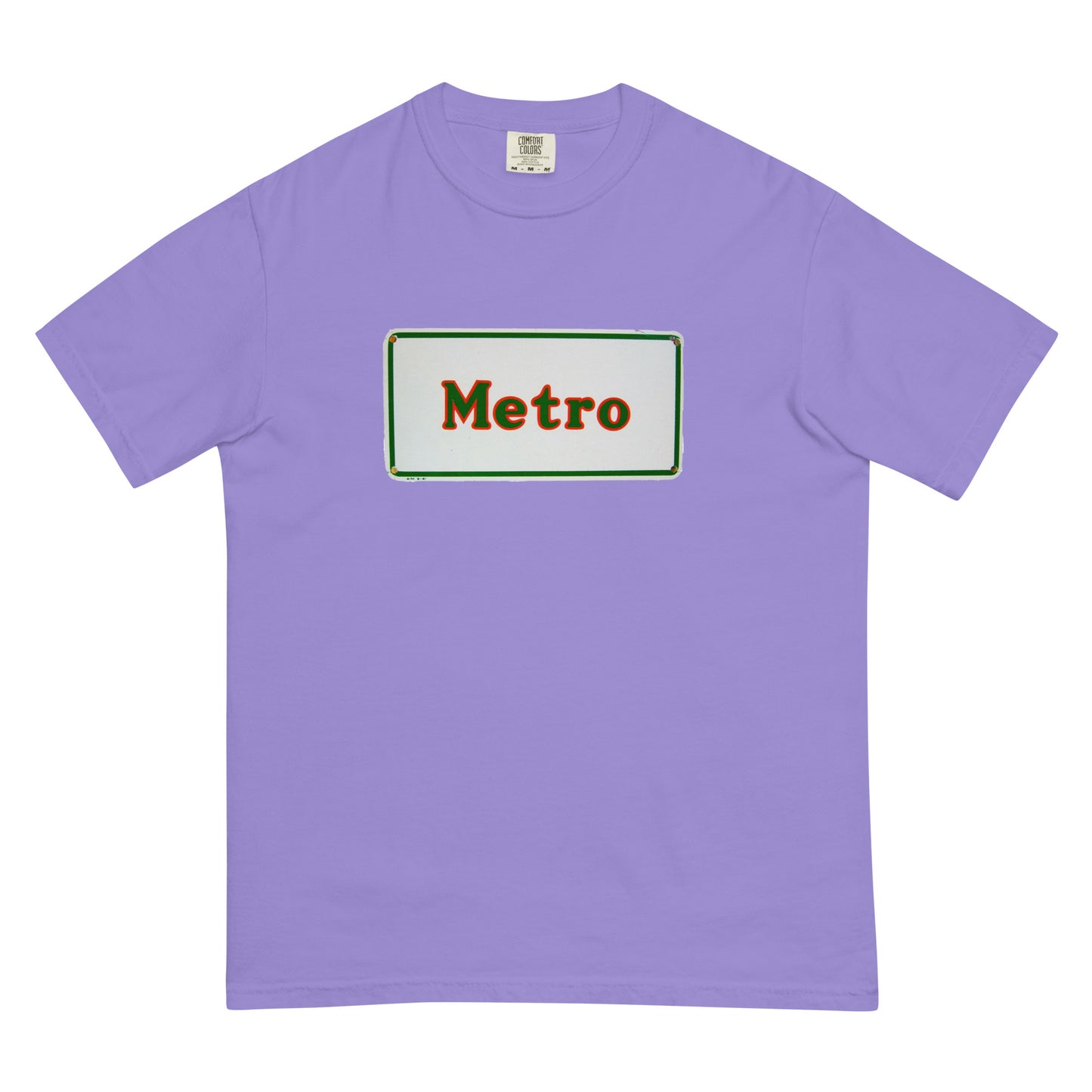 Retro Metro Tin Style Unisex garment-dyed heavyweight t-shirt