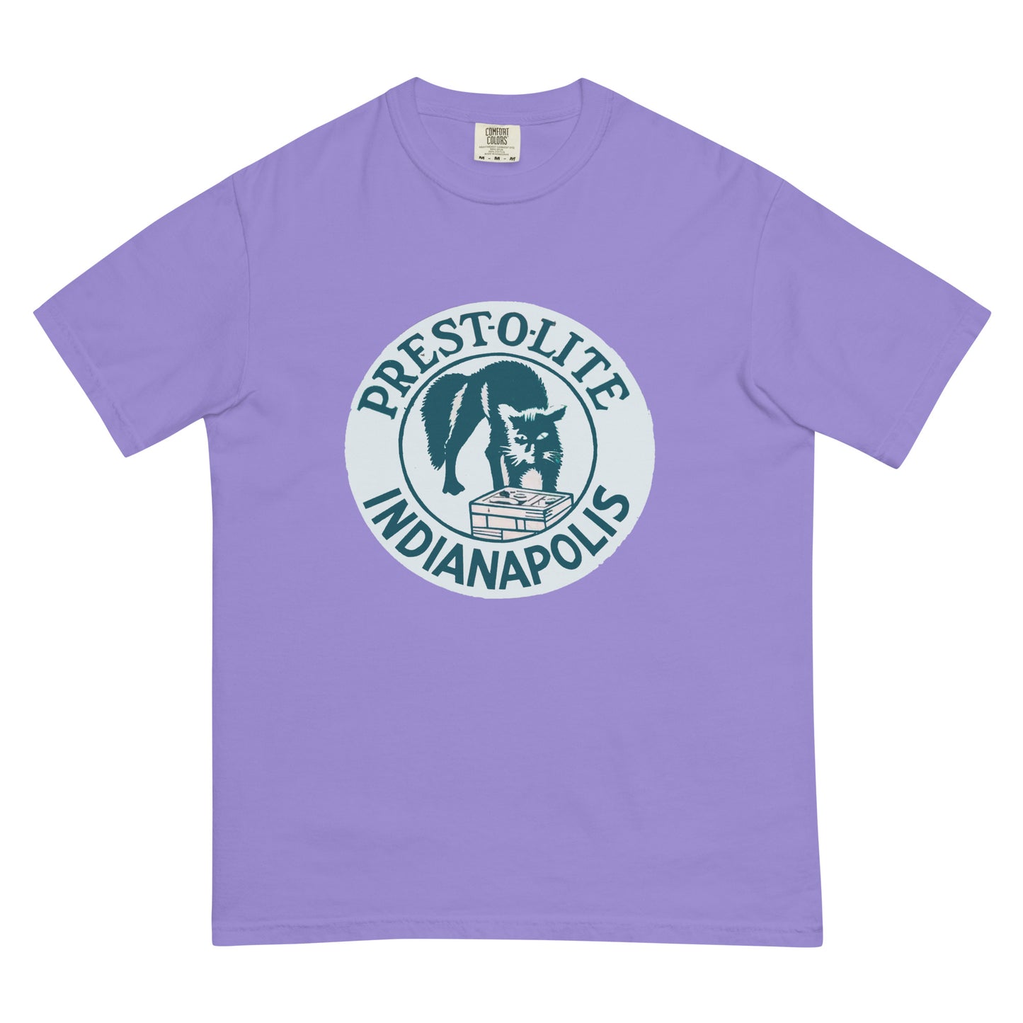 Vintage PrestoLite Battery Sign Unisex garment-dyed heavyweight t-shirt