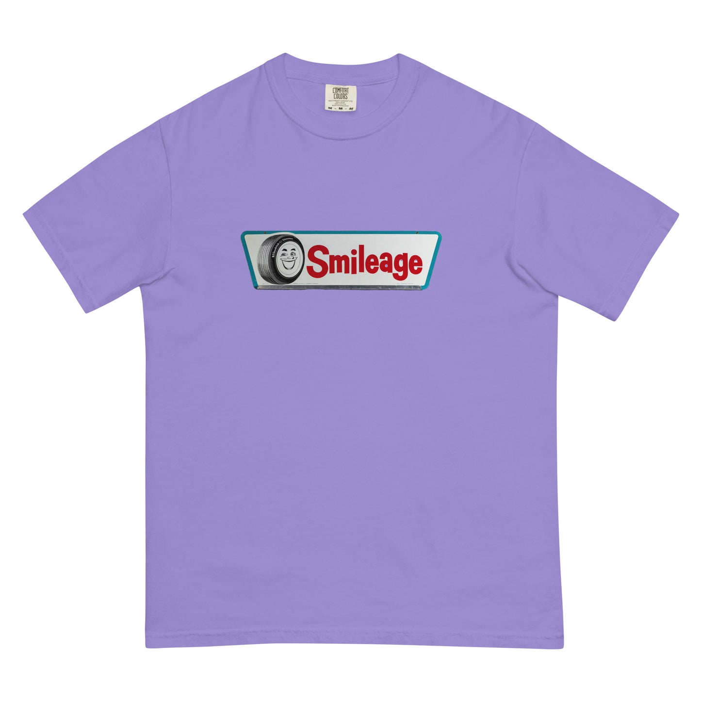 Retro Smileage Tire Sign Unisex garment-dyed heavyweight t-shirt