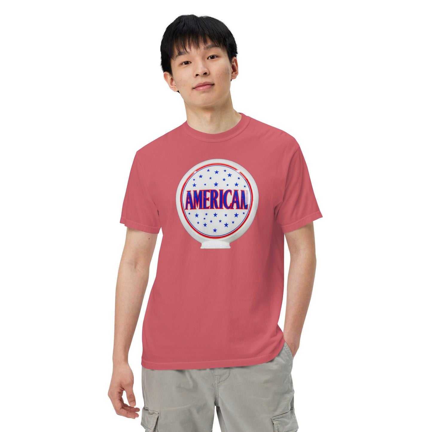 American Gas Globe Style Unisex Heavyweight T-Shirt