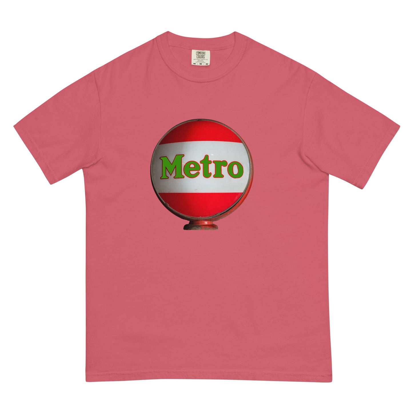 Retro Metro Globe Style Unisex garment-dyed heavyweight t-shirt