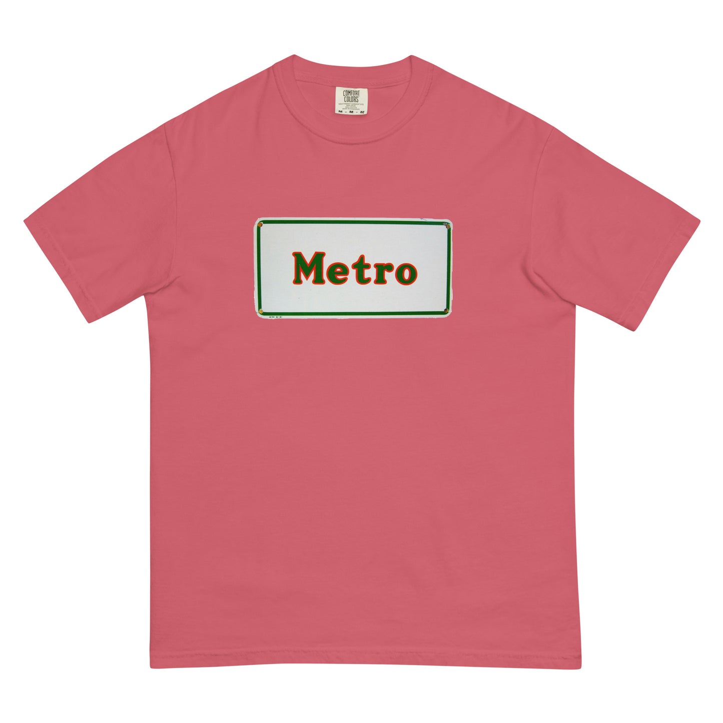 Retro Metro Tin Style Unisex garment-dyed heavyweight t-shirt