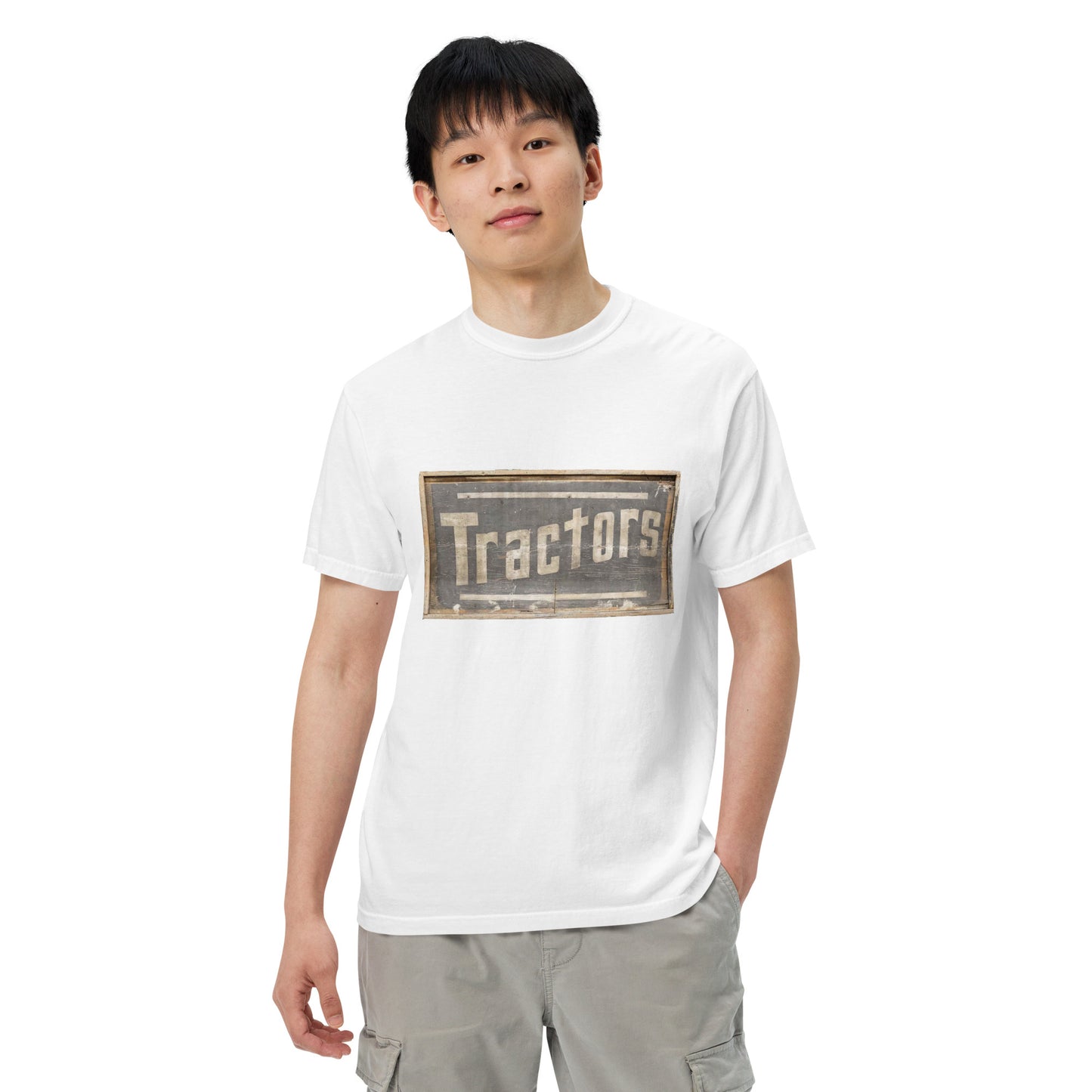 Got Tractors Wooden Style Unisex Heavyweight T-Shirt Design