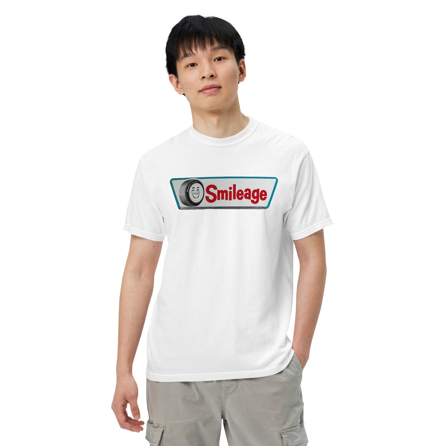 Smileage Tin Style Unisex Heavyweight T-Shirt