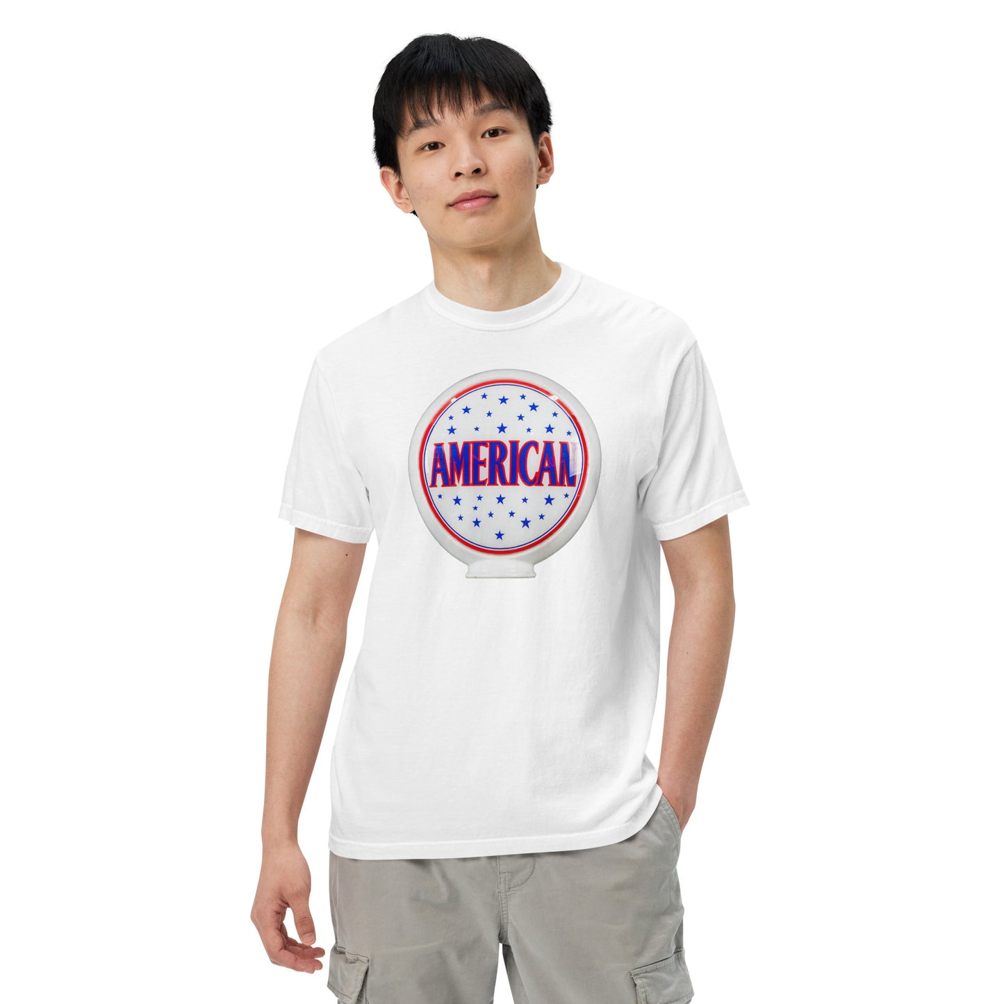 American Gas Globe Style Unisex Heavyweight T-Shirt