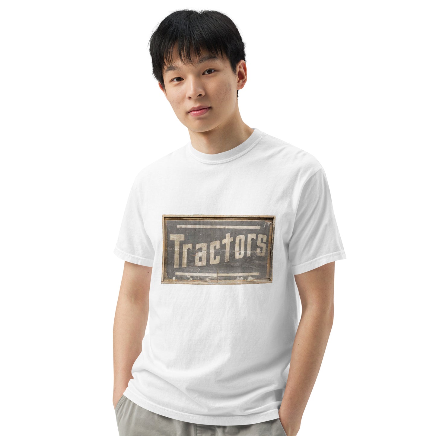 Got Tractors Wooden Style Unisex Heavyweight T-Shirt Design