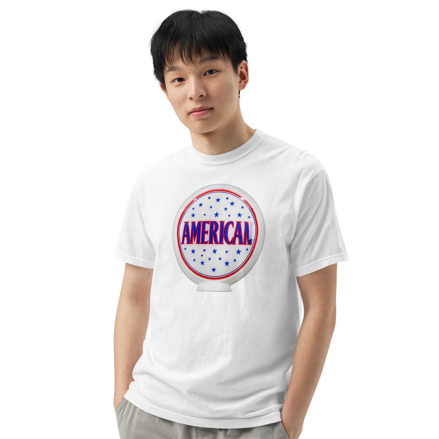 American Gas Globe Style Unisex Heavyweight T-Shirt