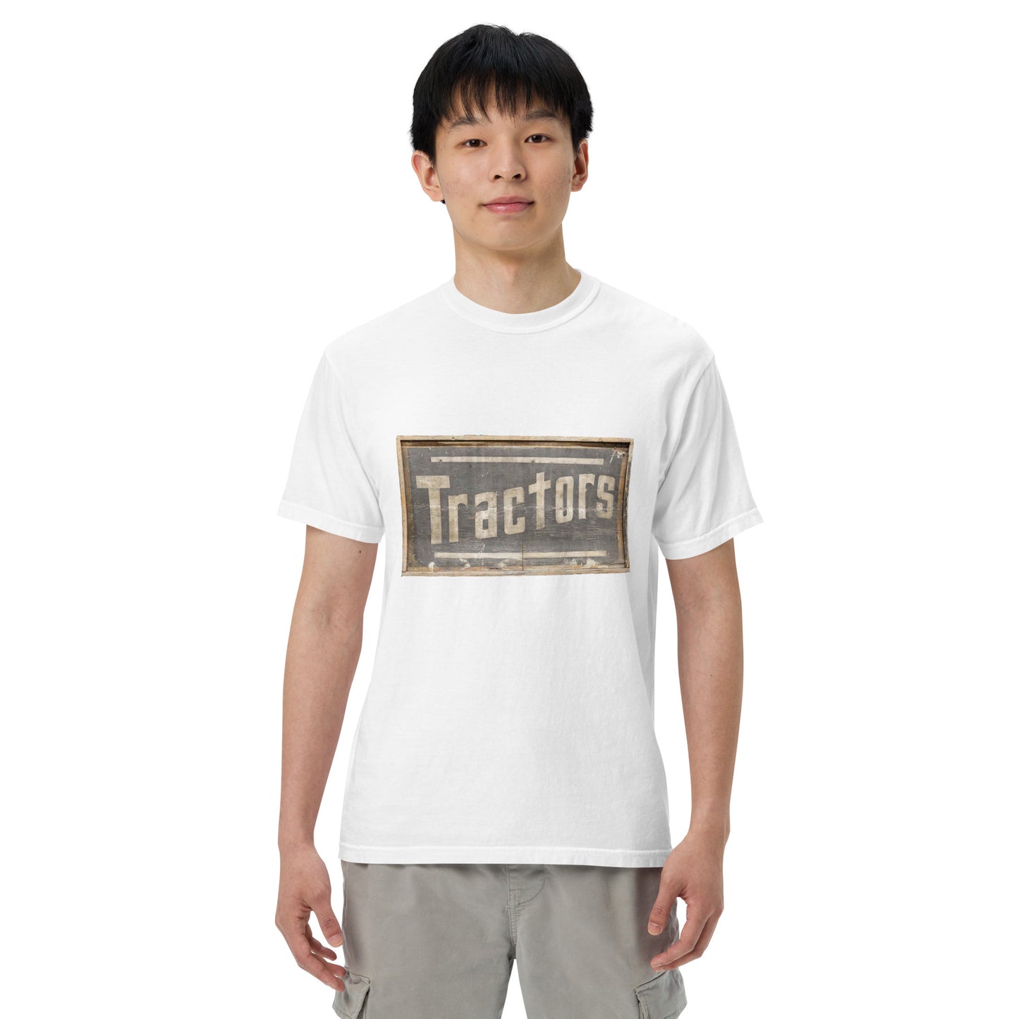 Got Tractors Wooden Style Unisex Heavyweight T-Shirt Design