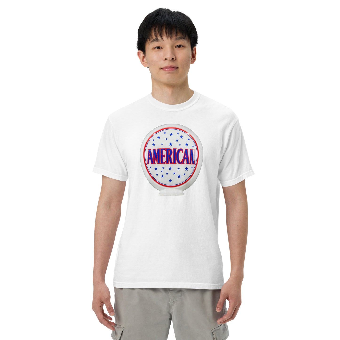 American Gas Globe Style Unisex Heavyweight T-Shirt