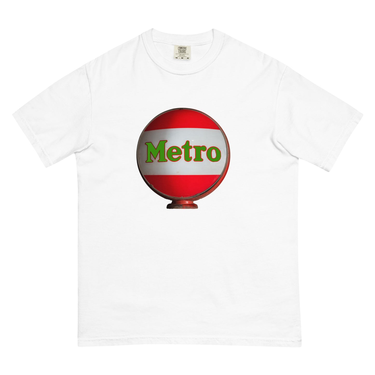 Retro Metro Globe Style Unisex garment-dyed heavyweight t-shirt