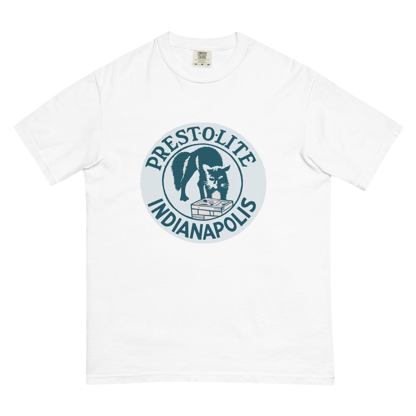 Vintage PrestoLite Battery Sign Unisex garment-dyed heavyweight t-shirt