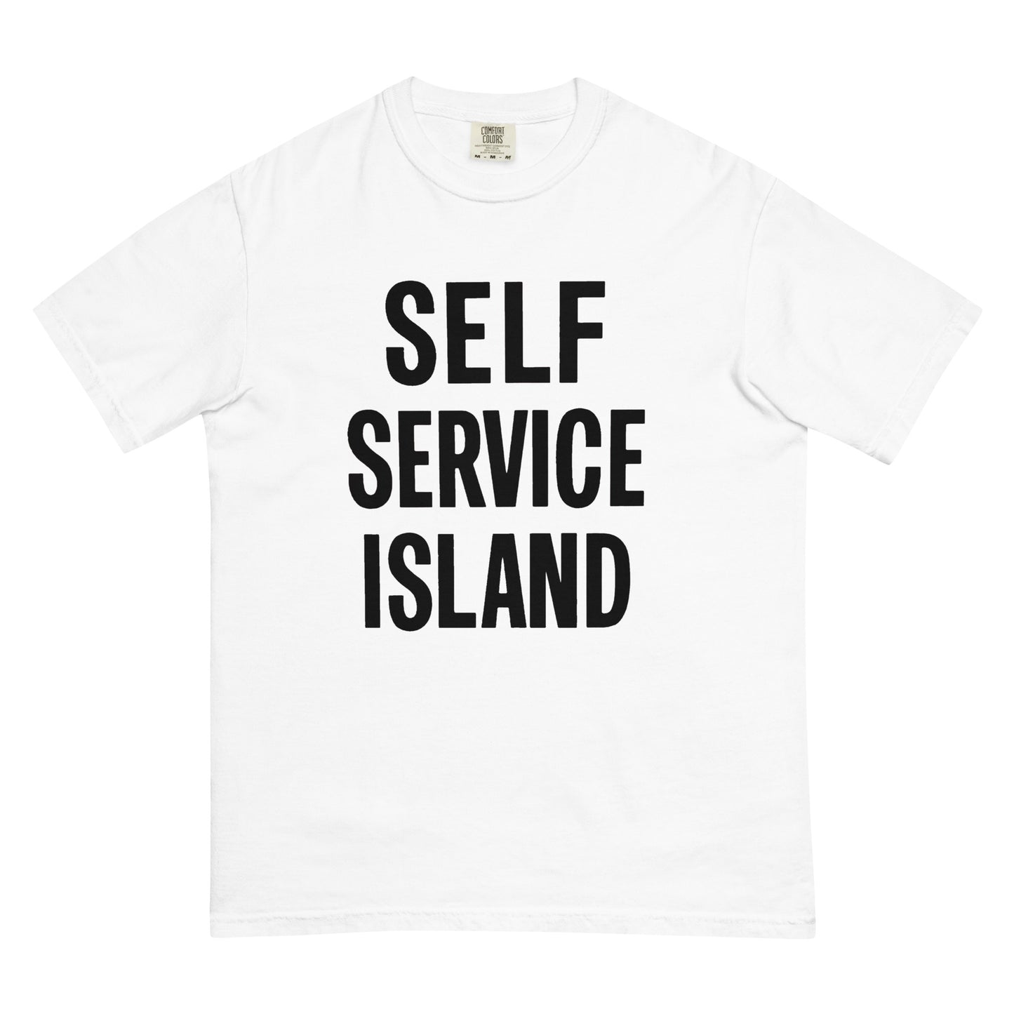 Self Service Island Design Unisex garment-dyed heavyweight t-shirt