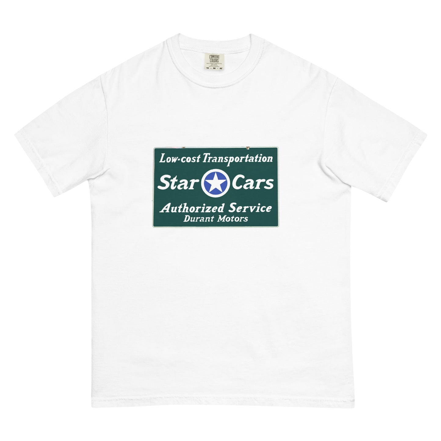 Retro Star Cars Porcelin Style Painted Unisex garment-dyed heavyweight t-shirt