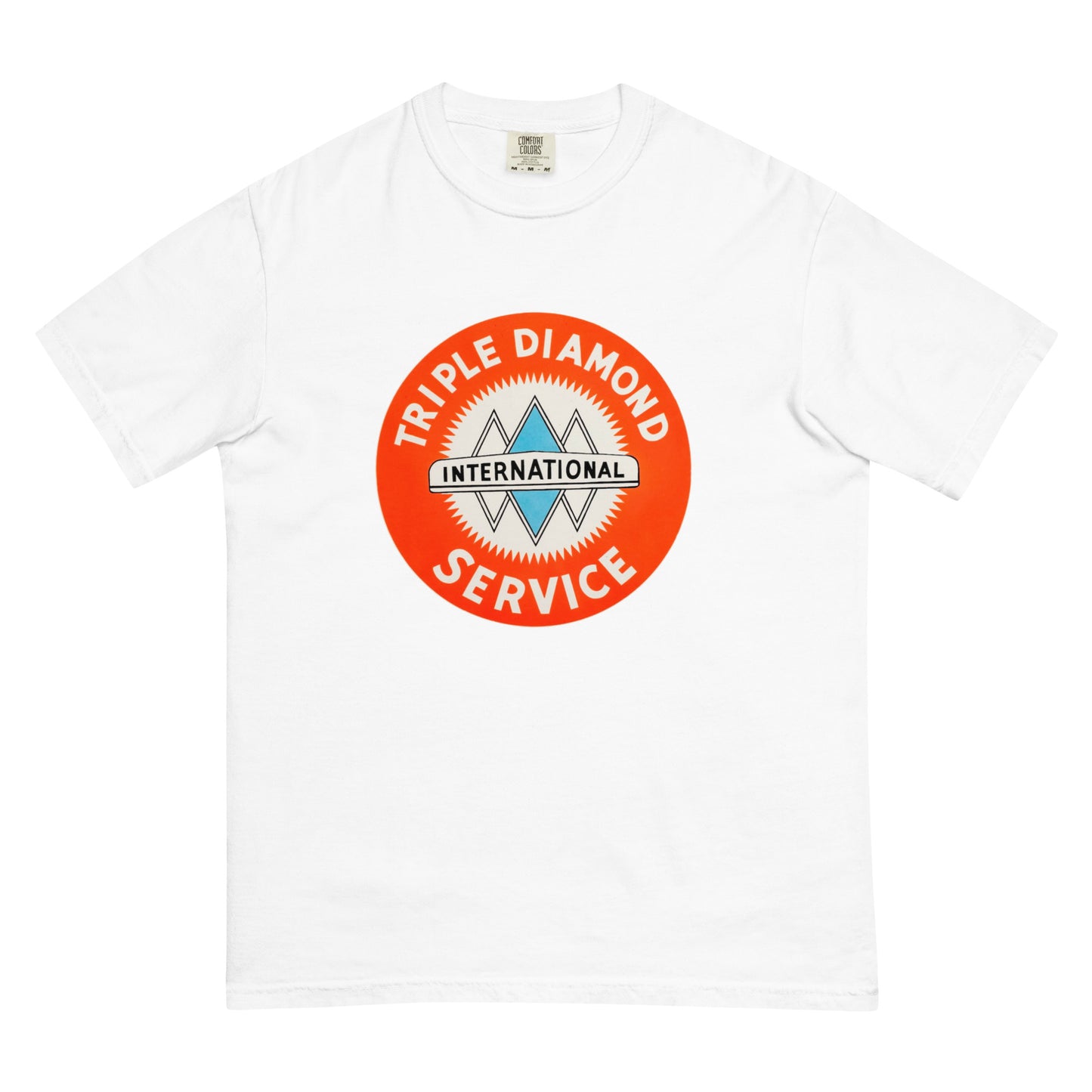 Triple Diamond Service Tin Style Unisex garment-dyed heavyweight t-shirt