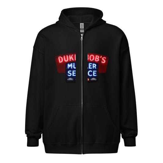 Duke + Bob Retro Neon Style Unisex heavy blend zip hoodie