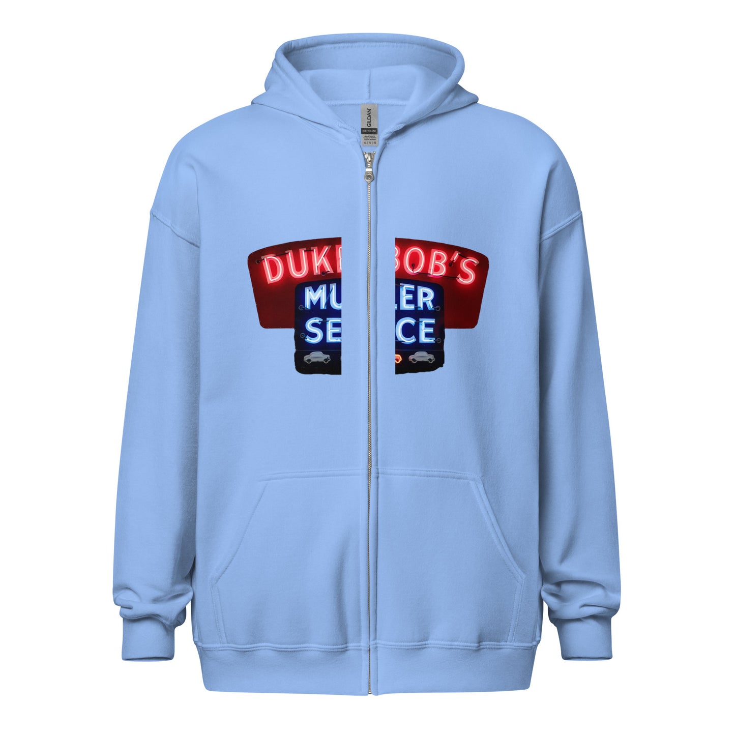 Duke + Bob Retro Neon Style Unisex heavy blend zip hoodie