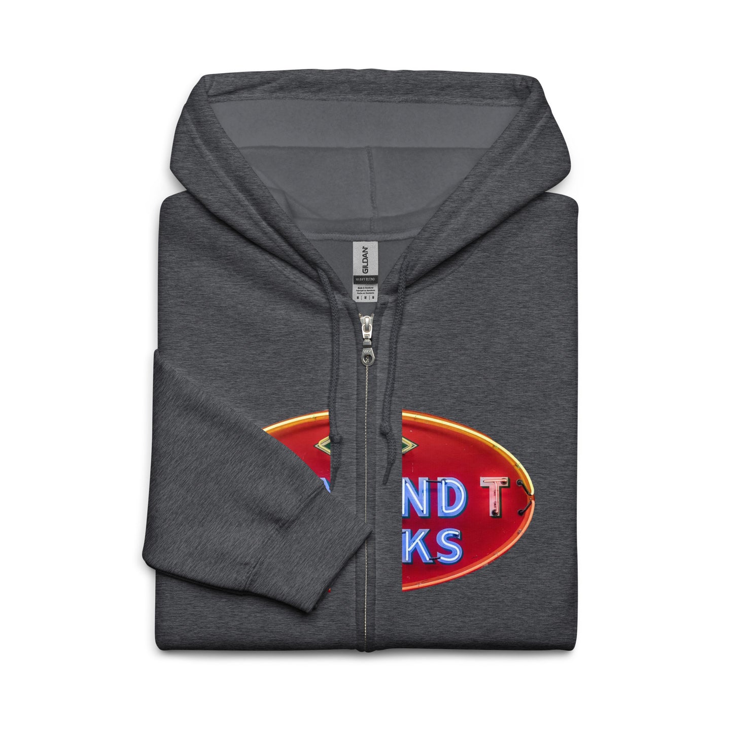 Diamond Trucks Retro Neon Sign Style Unisex heavy blend zip hoodie