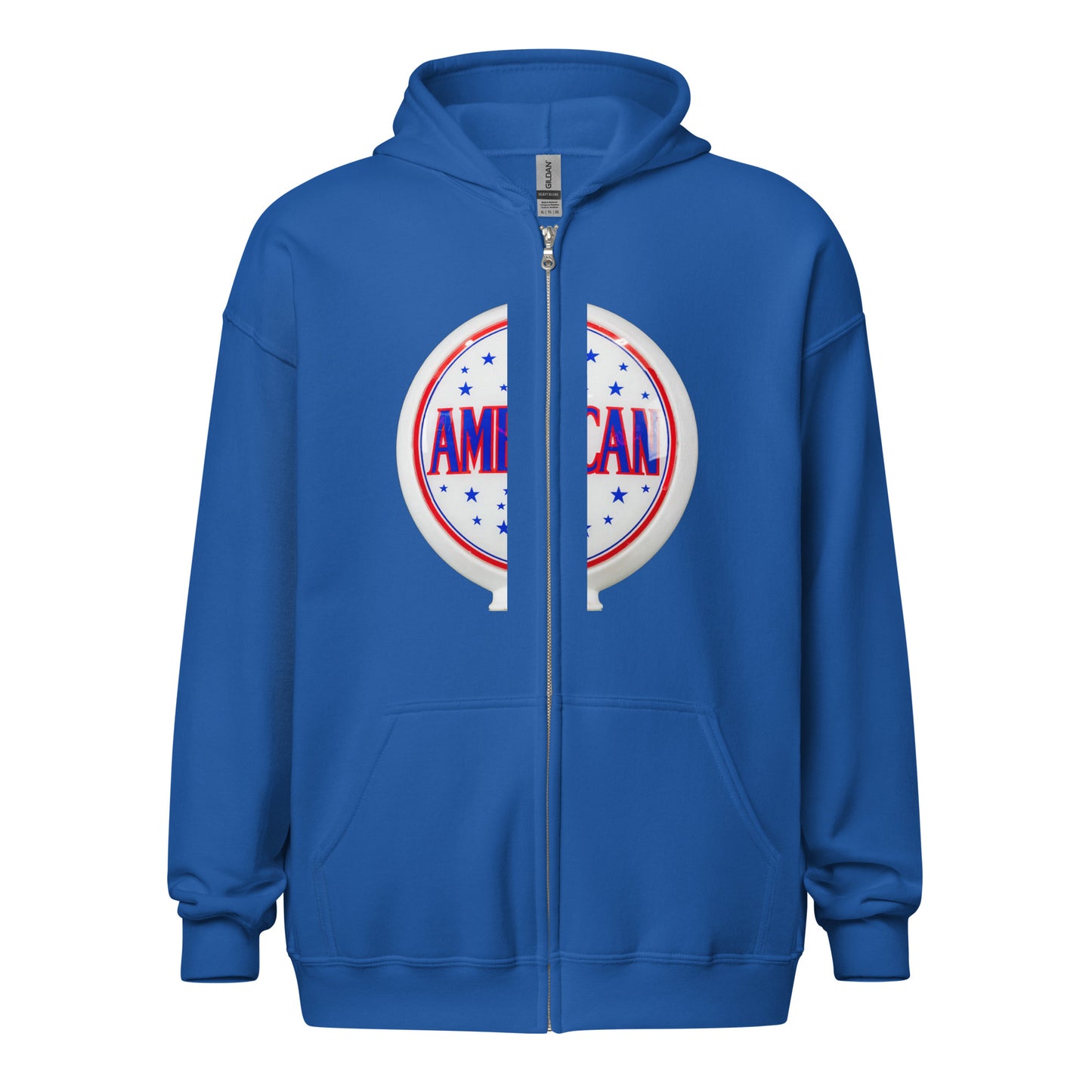 American Gas Globe Style Unisex heavy blend zip hoodie