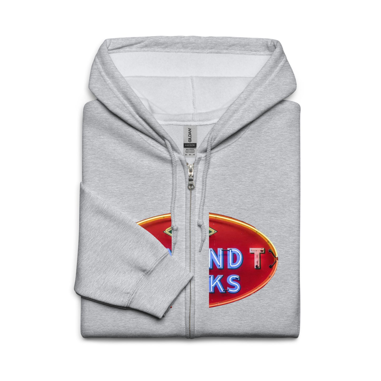 Diamond Trucks Retro Neon Sign Style Unisex heavy blend zip hoodie