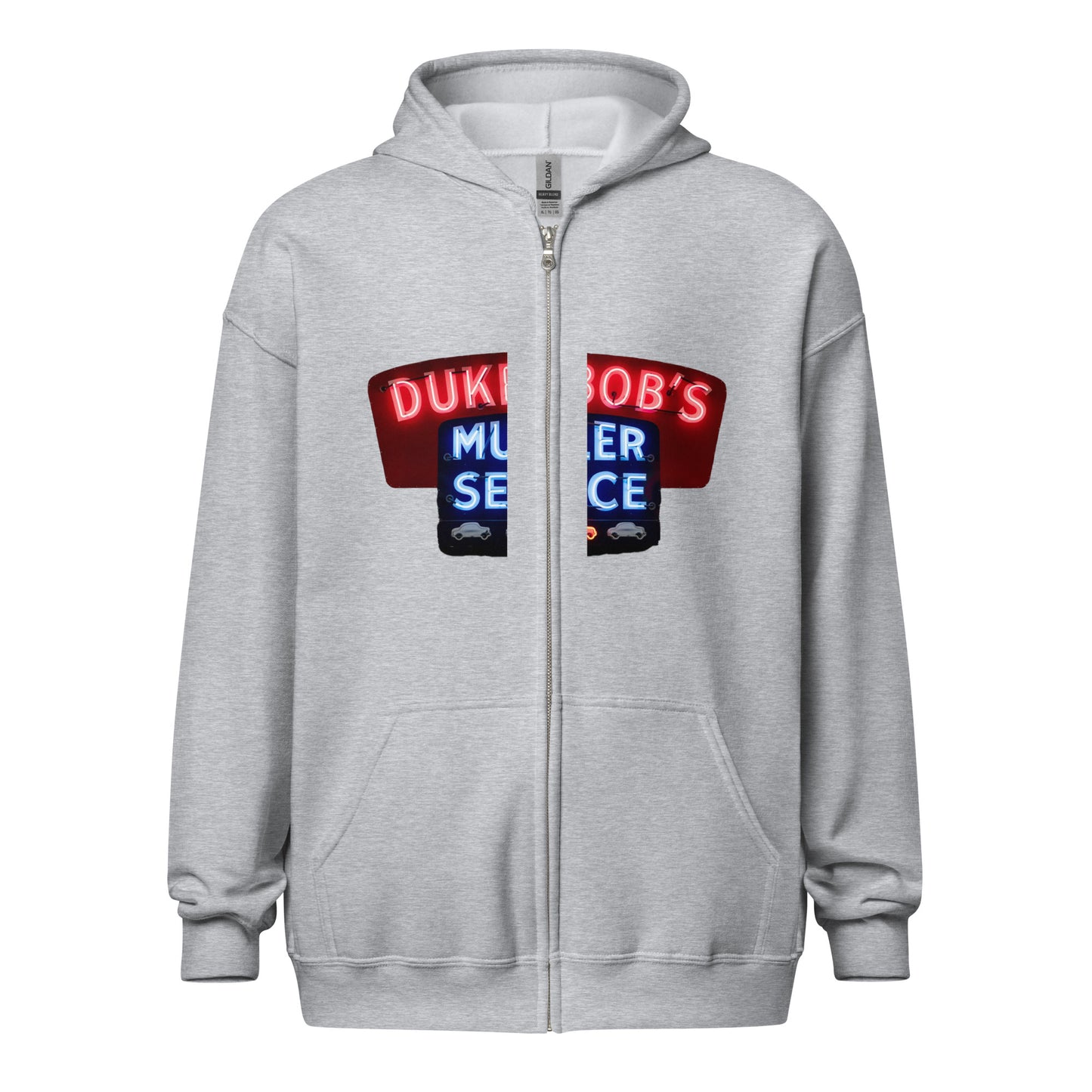 Duke + Bob Retro Neon Style Unisex heavy blend zip hoodie