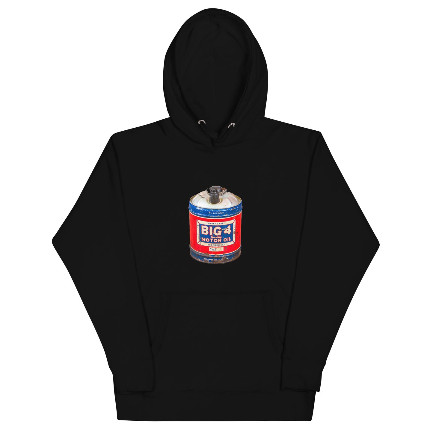 Big 4 Motor Oil Unisex Hoodie Retro Design