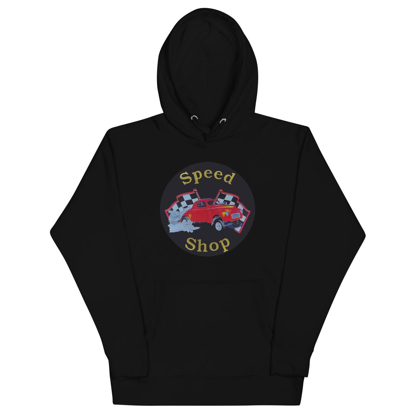 Retro Speed Shop Tin Style Unisex Hoodie