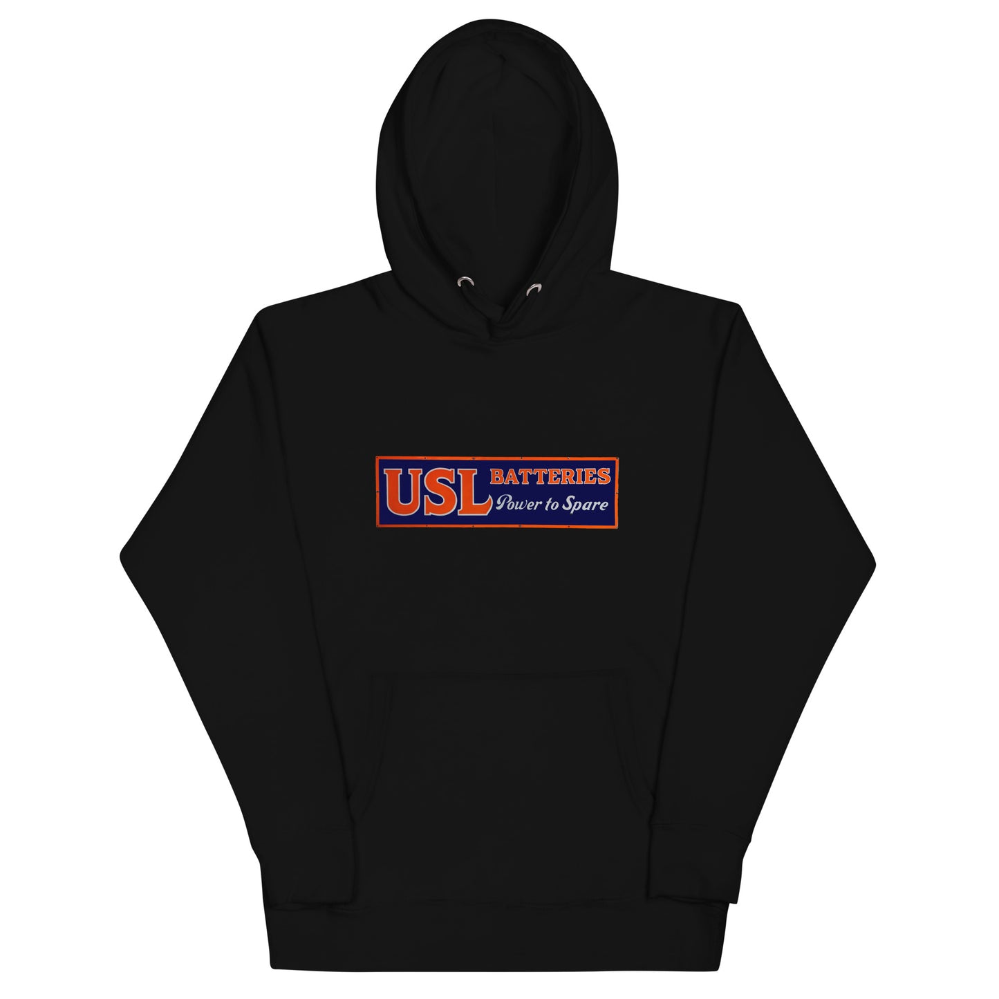 Retro USL Battery Tin Style Unisex Hoodie