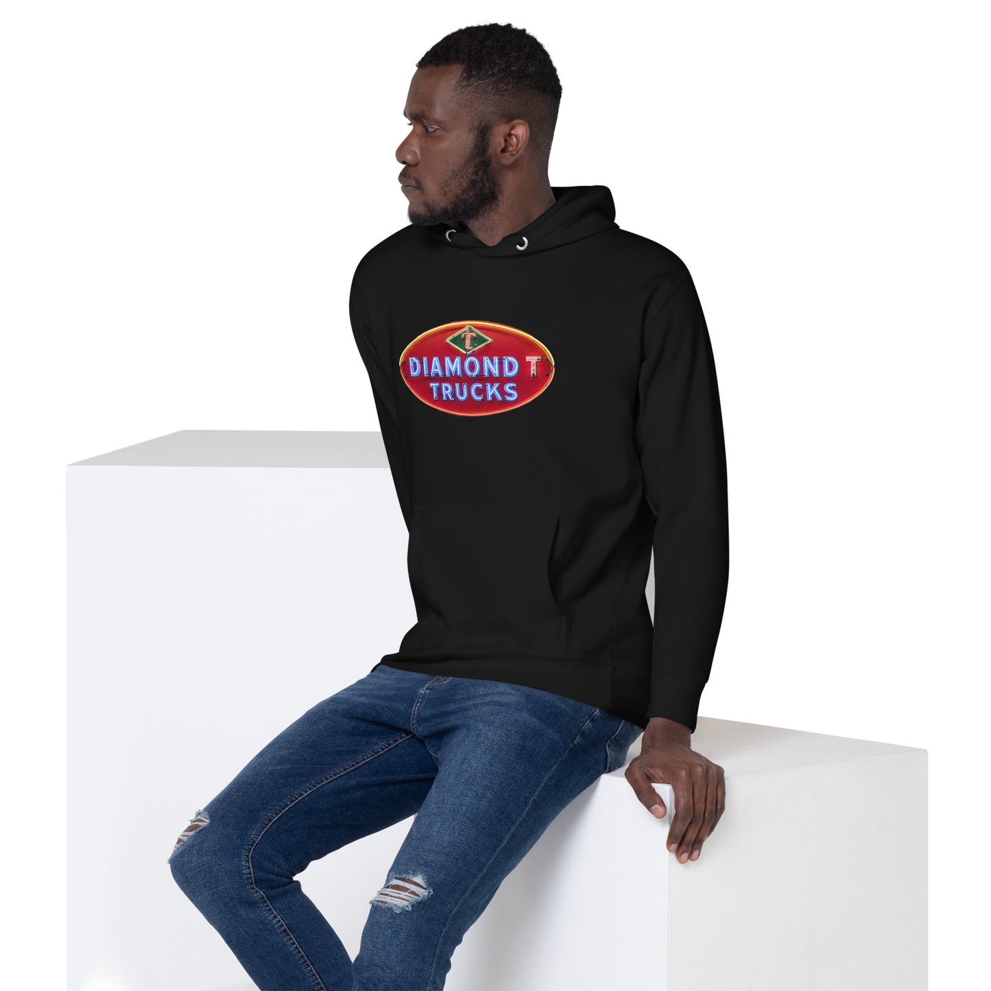 Diamond Trucks Retro Neon Sign Style Unisex Hoodie