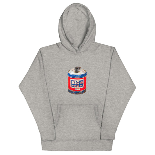 Big 4 Motor Oil Unisex Hoodie Retro Design