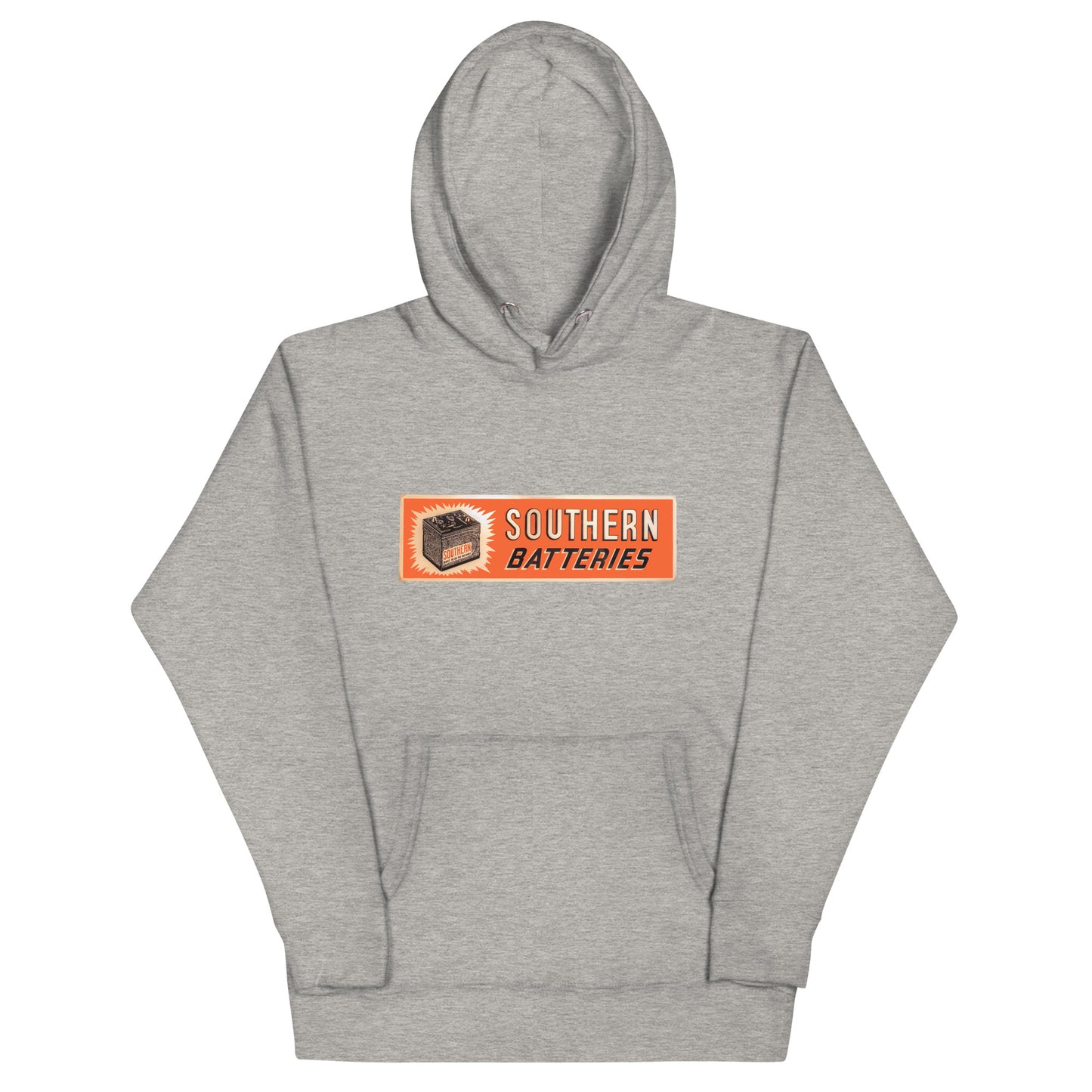 Retro National Battery Sign Patina Style Unisex Hoodie