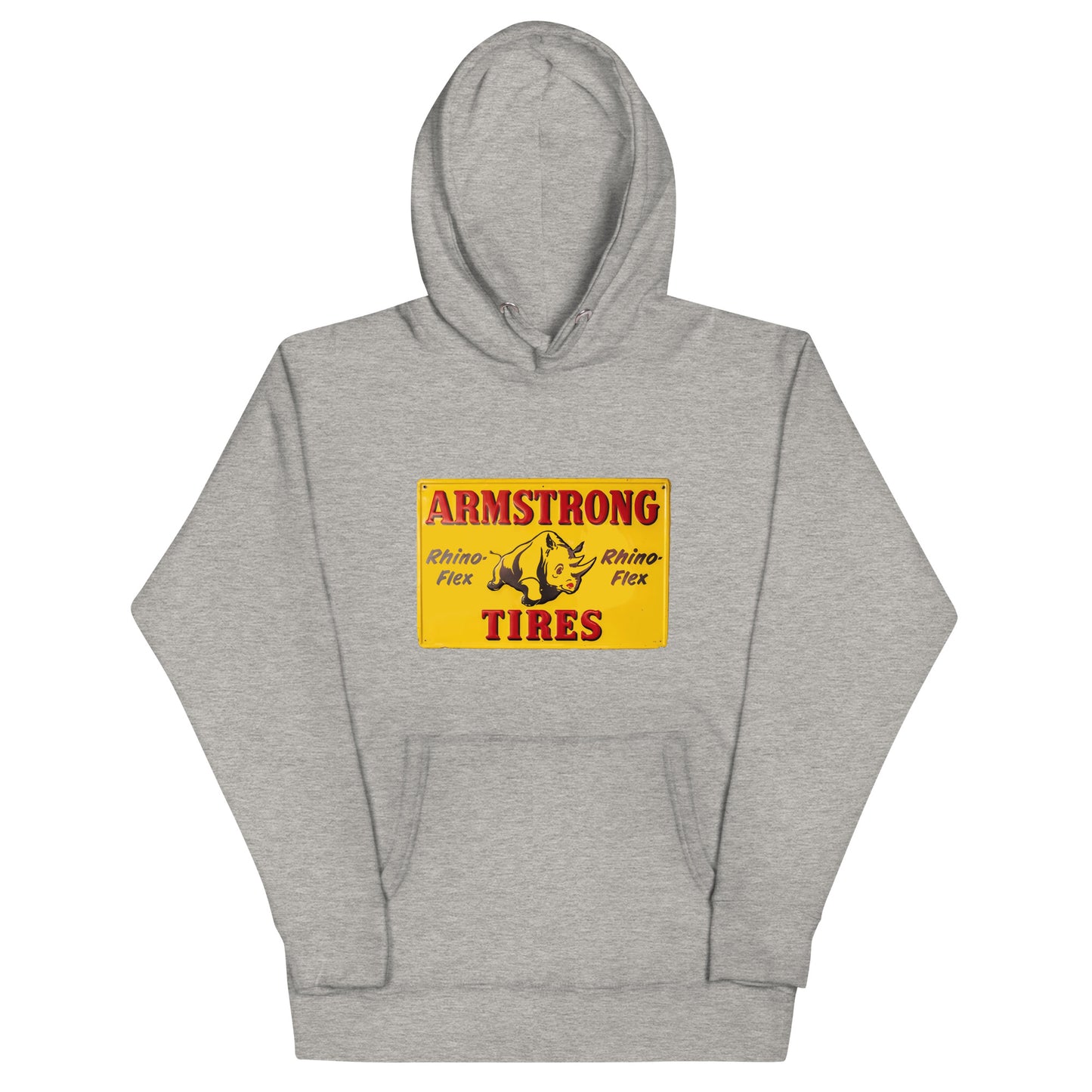 Retro Rhino Tire Sign Tin Style Unisex Hoodie