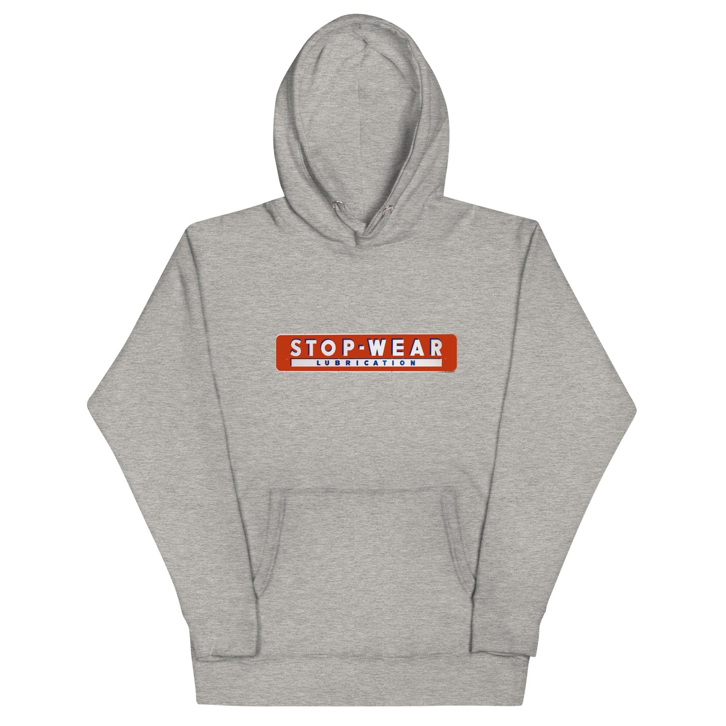 Retro Stop Wear Lube Painted Sign Unisex Hoodie