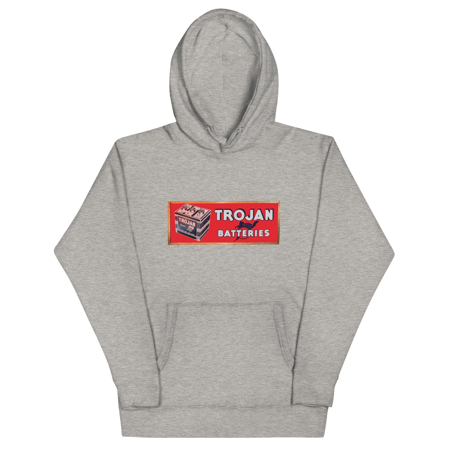 Vintage Trojan Battery Sign Unisex Hoodie