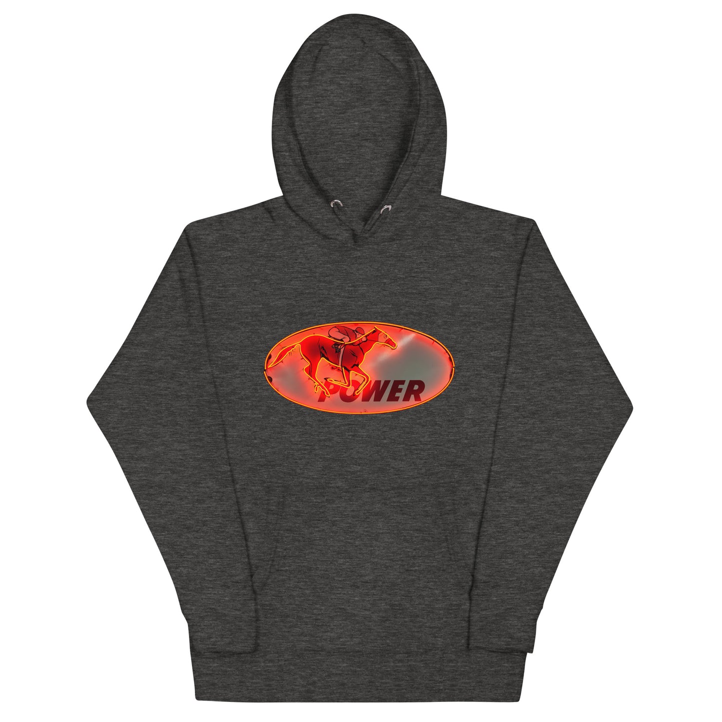 Retro Neon Sign Power Unisex Hoodie