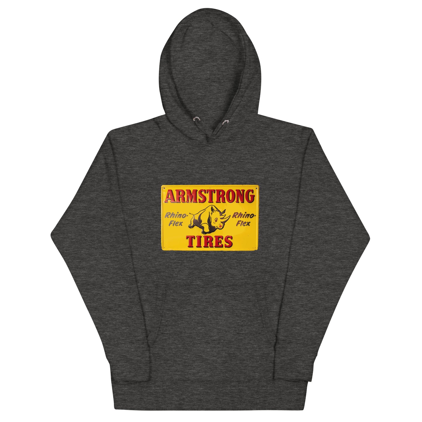 Retro Rhino Tire Sign Tin Style Unisex Hoodie