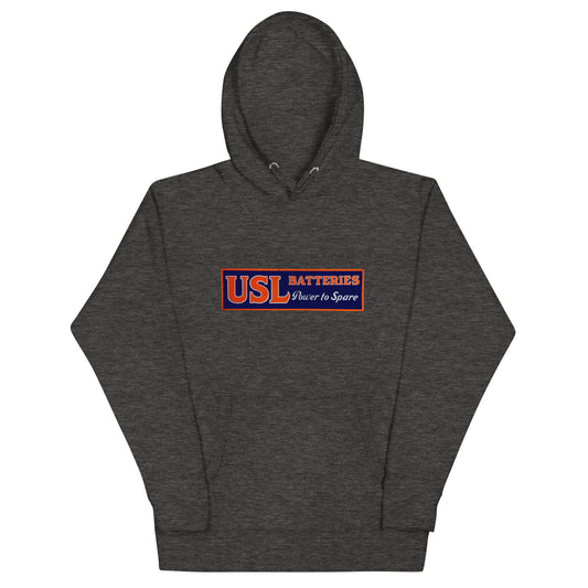 Retro USL Battery Tin Style Unisex Hoodie