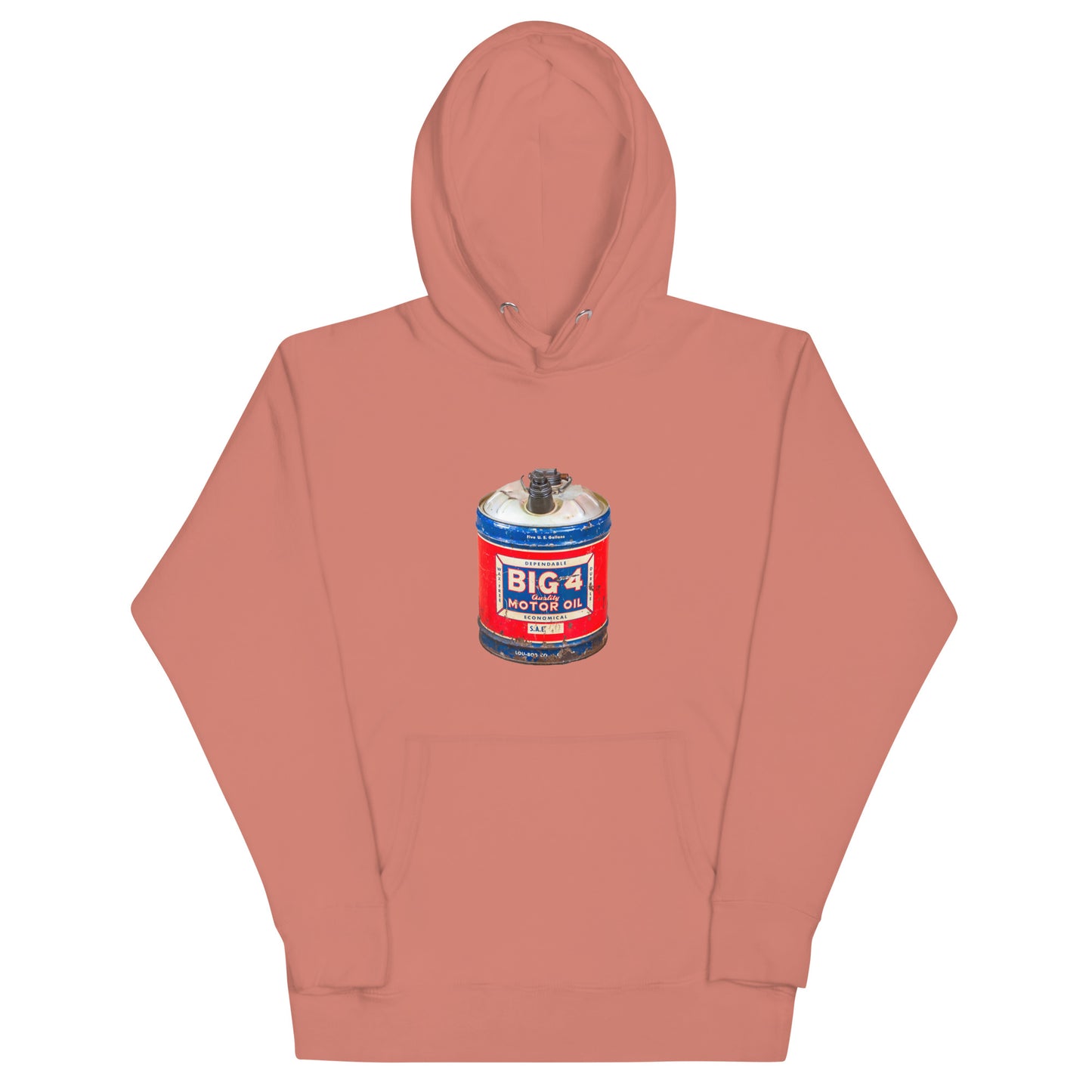 Big 4 Motor Oil Unisex Hoodie Retro Design