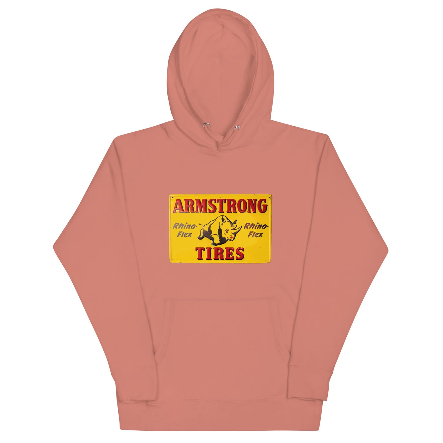 Retro Rhino Tire Sign Tin Style Unisex Hoodie