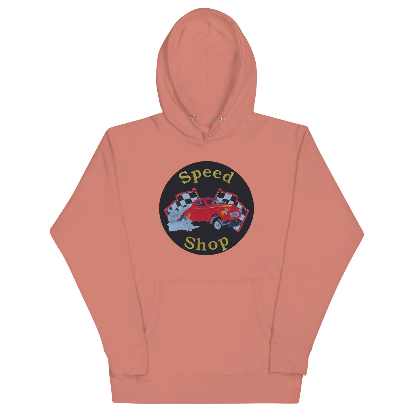 Retro Speed Shop Tin Style Unisex Hoodie