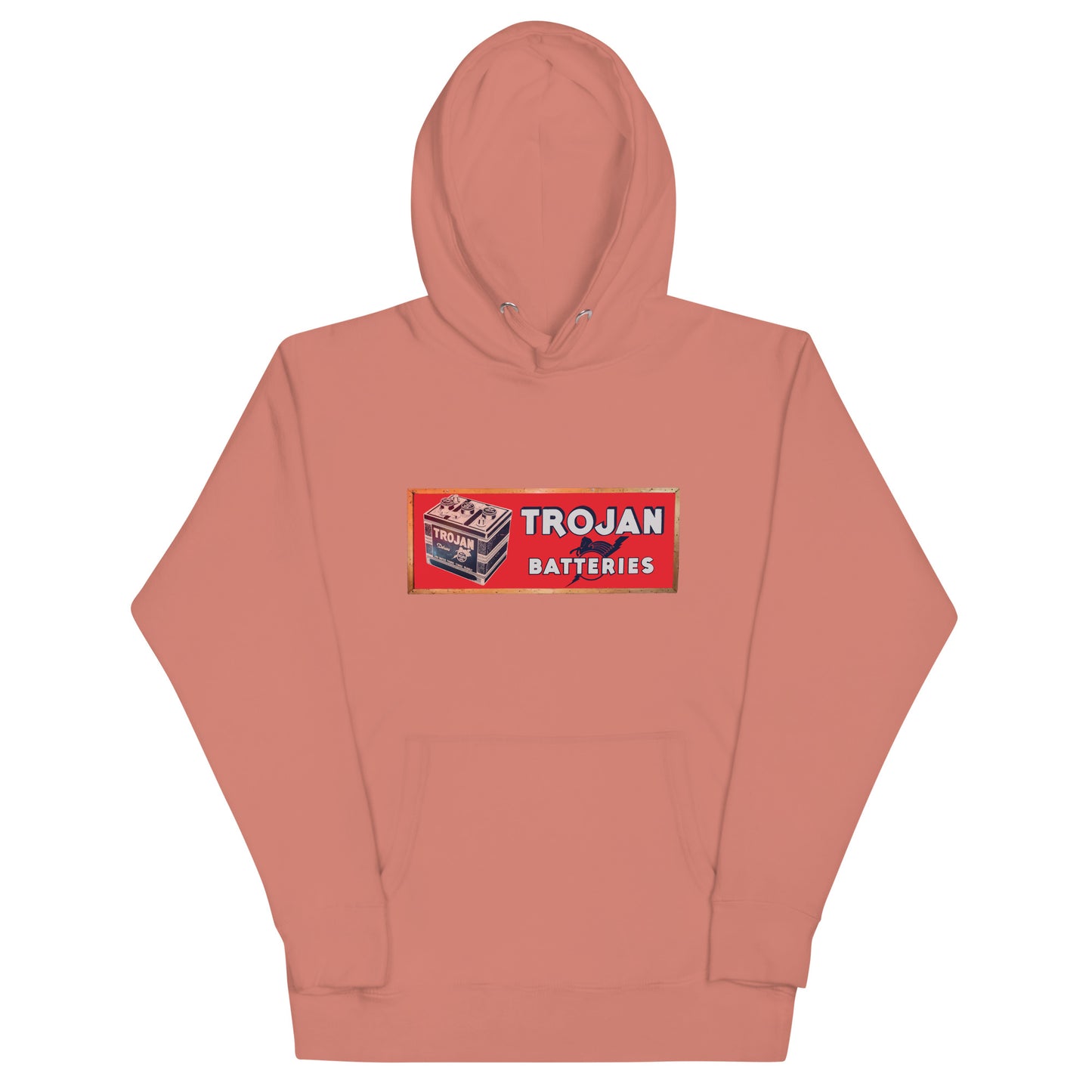 Vintage Trojan Battery Sign Unisex Hoodie