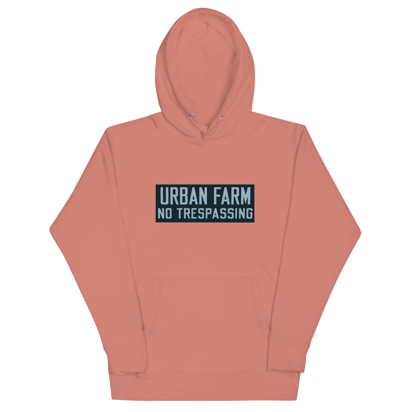 Retro Urban Farm Sign Porcelain Style Unisex Hoodie