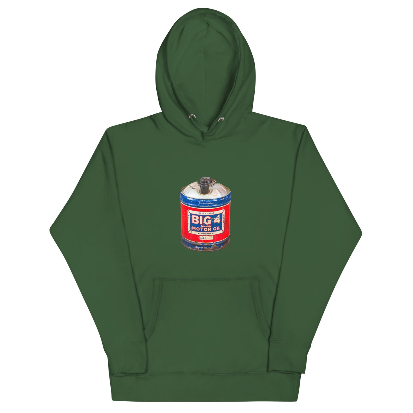 Big 4 Motor Oil Unisex Hoodie Retro Design